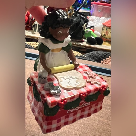 Campbells Soup Kids Black / Brown Girl Baking Cookies Christmas Ornament 2016 - Picture 9 of 11